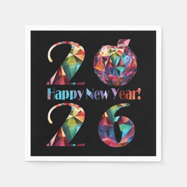 Servilleta De Papel Colorful 2026-Happy New Years- (Anverso)