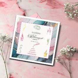 Servilleta De Papel Colorful Drinks and Bottles Retirement Party