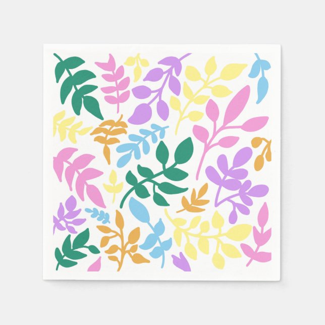 Servilleta De Papel Colorful foliage (Anverso)