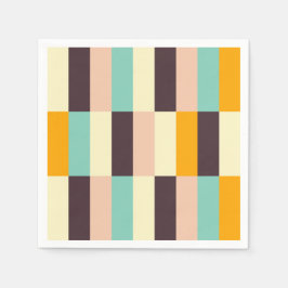 Servilleta De Papel Colorful geometric pattern with vertical stripes 