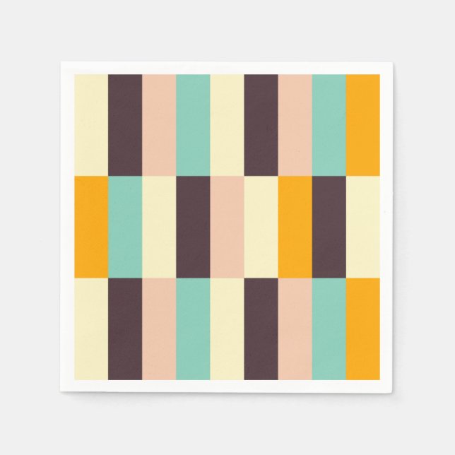 Servilleta De Papel Colorful geometric pattern with vertical stripes  (Anverso)