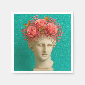 Servilleta De Papel Colorful Greek Ancient Napkins.