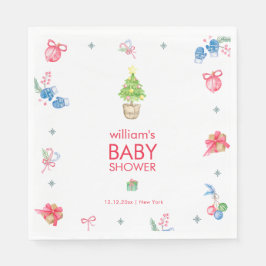 Servilleta De Papel Colorful It's Cold Outside Winter Baby Shower 