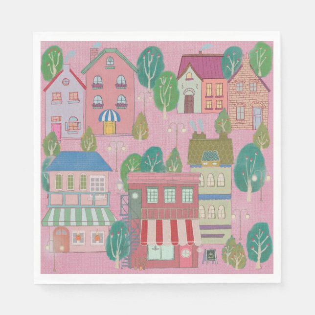 Servilleta De Papel Colorful Party Paper Napkins  (Anverso)