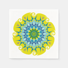 Servilleta De Papel Colorida armonía de la flor de las ruedas de la en