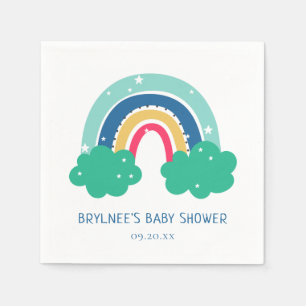 Servilleta De Papel Colorida Baby Shower arcoiris