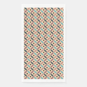 Servilleta De Papel Colorida decoración de mediados del siglo XX