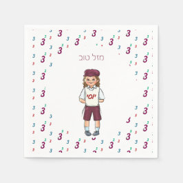 Servilleta De Papel Colorida número tres Ropa de niño Upsherin