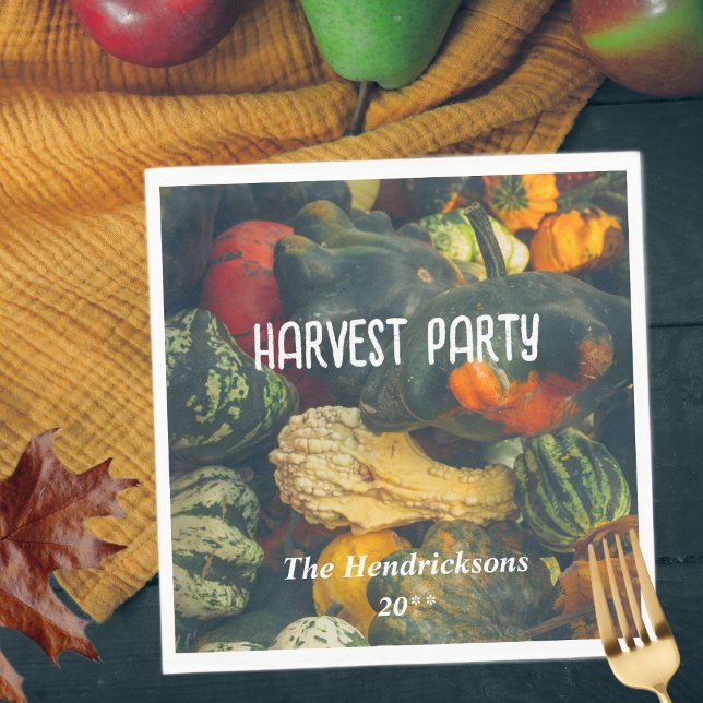 Servilleta De Papel Coloridas calabazas y calabazas otoñales (Subido por el creador)