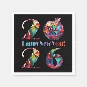 Servilleta De Papel Colorido 2026-Feliz Año Nuevo-