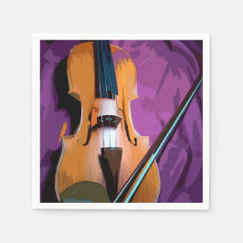 Servilleta De Papel Colorido conjunto vintage de servilletas - Viola