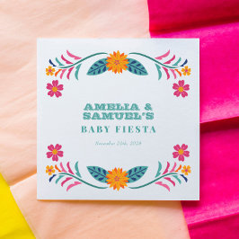 Servilleta De Papel Colorido Fiesta Floral Baby Shower