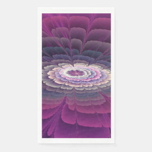 Servilleta De Papel Colorido Floral Abstracto Arte Fractal Rosa