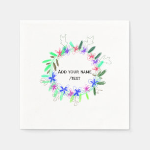 Servilleta De Papel colorido guirnalda Navidades de guirnaldas de guir