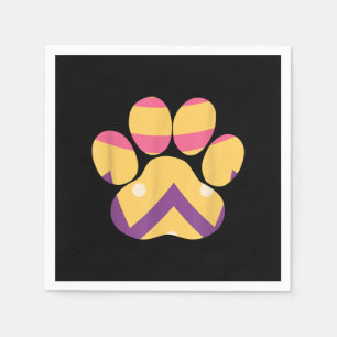 Servilleta De Papel Colorido Huevo Pascua Pascua Gracioso Perro Gato A