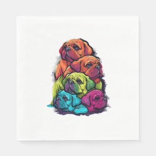 Servilleta De Papel Colorido orgullo LGBT despotricar a perro