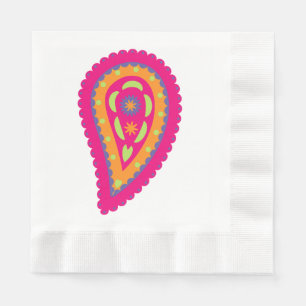 Servilleta De Papel Colorido Paisley