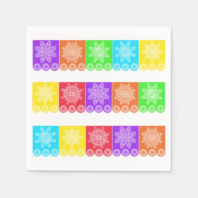 Servilleta De Papel Colorido papeleo Cinco de Mayo (Anverso)