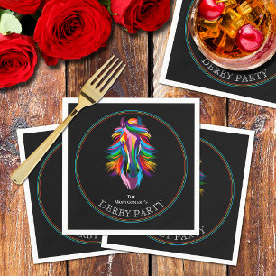 Servilleta De Papel Colorido Racehorse Derby Fiesta