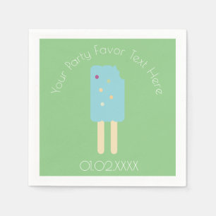 Servilleta De Papel Colorido Verano Divertido Ice Cream Pops Lime