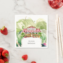 Servilleta De Papel Coloridos agricultores de las zanjas Cumpleaños