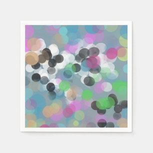 Servilleta De Papel Coloridos puntos de Bokeh Confetti