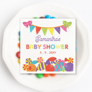 Servilleta De Papel Colorous Sweet Fun Candy Theme Baby Shower