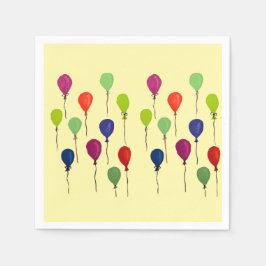 Servilleta De Papel Colourful party balloons