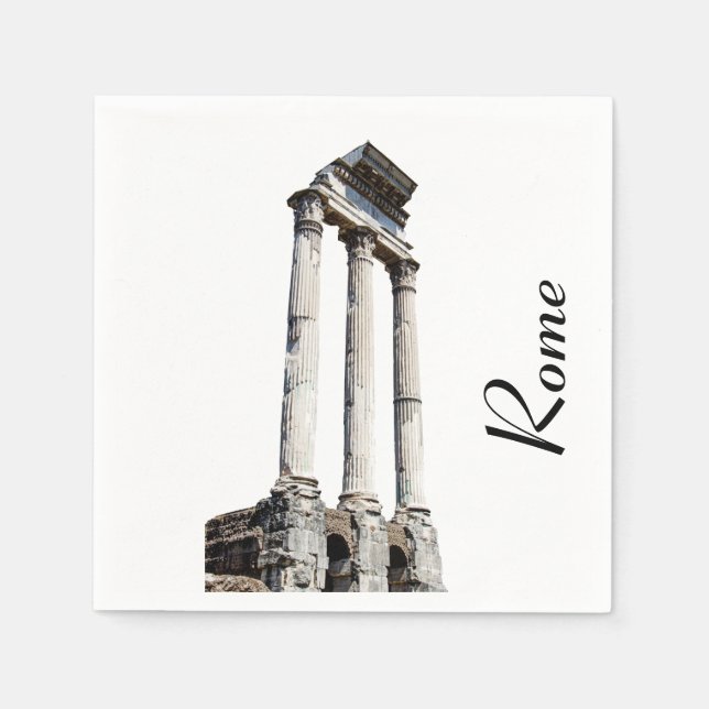 Servilleta De Papel Columnas de piedra antiguas (Anverso)