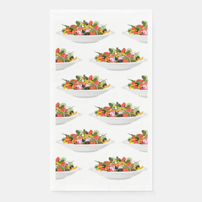 Servilleta De Papel Coma más plantas con letras de motivación de ensal (Anverso)