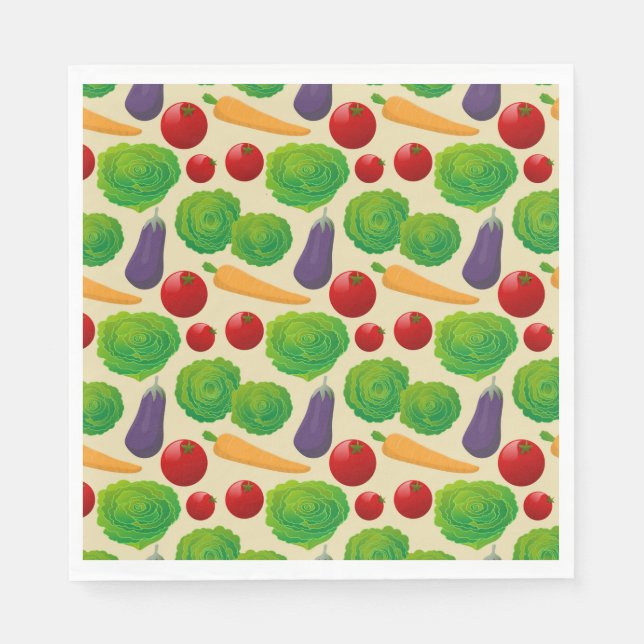 Servilleta De Papel Coma tus vegetales (Anverso)