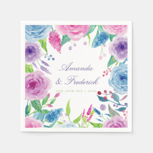 Servilleta De Papel Combinación de color lavanda ultra violeta para bo