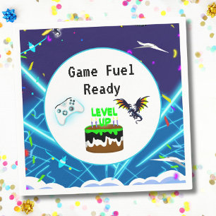 Servilleta De Papel ¡Combustible de Juego Listo Cumpleaños Golpe Críti