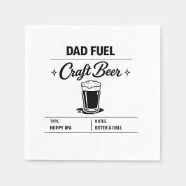 Servilleta De Papel Combustible para Papá – Cerveza Artesanal Día del