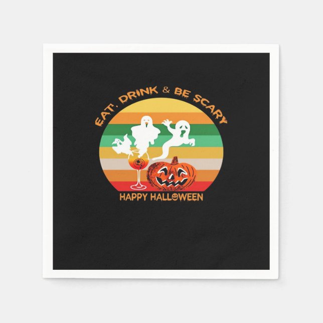 Servilleta De Papel Come Bebida Y Da Miedo (Anverso)