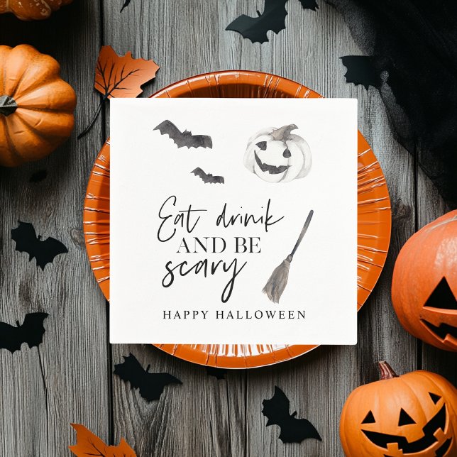 Servilleta De Papel Come Bebida Y Da Miedo | Feliz Halloween (Subido por el creador)