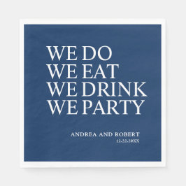 Servilleta De Papel Comemos Cóctel Boda