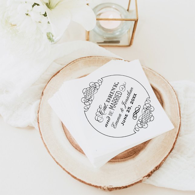 Servilleta De Papel Comer Bebida y casarse con un negro casero (Subido por el creador)