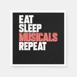 Servilleta De Papel Comer el sueño de los musicales repetir actriz de