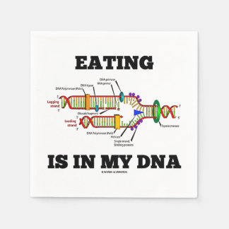 Servilleta De Papel Comer Es En Mi ADN Biología Molecular Humor Geek