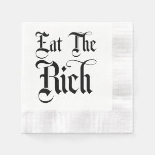 Servilleta De Papel Comer La Cocktail Napkin Rico Y Gracioso