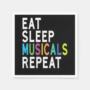 Servilleta De Papel Comer musicales de sueño repetidos, regalos que ac