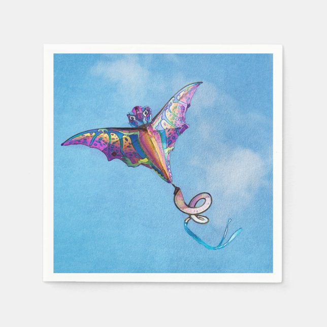 Servilleta De Papel Cometa Dragón (Anverso)