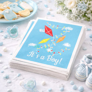 Servilleta De Papel Cometas en el Cielo Fiesta de Cumpleaños de Baby S
