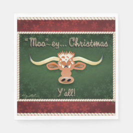 Servilleta De Papel Comical Longhorn Steer