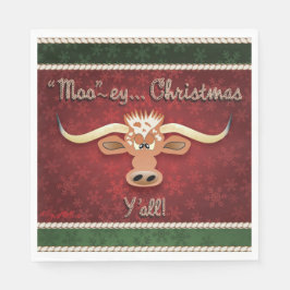 Servilleta De Papel Comical Longhorn Steer