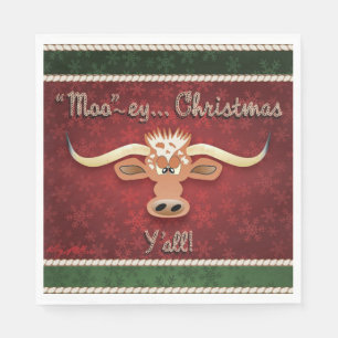 Servilleta De Papel Comical Longhorn Steer