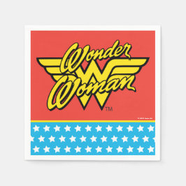 Servilleta De Papel Comics de DC | Logo De La Mujer Maravilla | Cumple