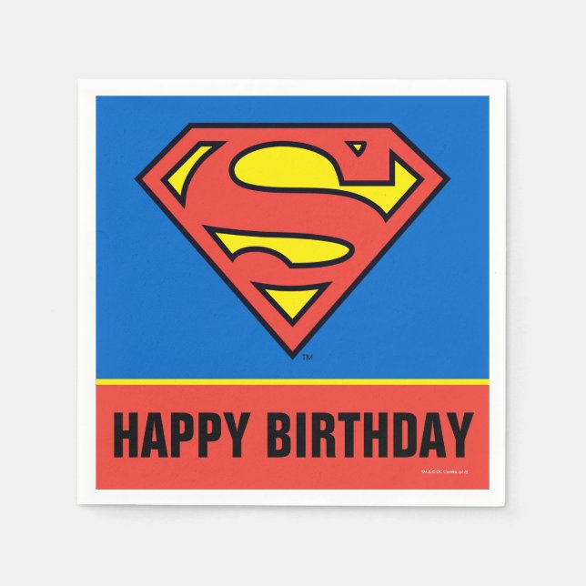 Servilleta De Papel Comics de DC | Superman | Logotipo clásico (Anverso)