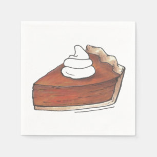 Servilleta De Papel Comida de la cena de Acción de Gracias de Pie de C